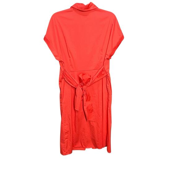 UNTUCKIT Womens Preppy Shirt Dress Size 8 Tie Waist Coastal Career Preppy Boxy - Picture 8 of 10